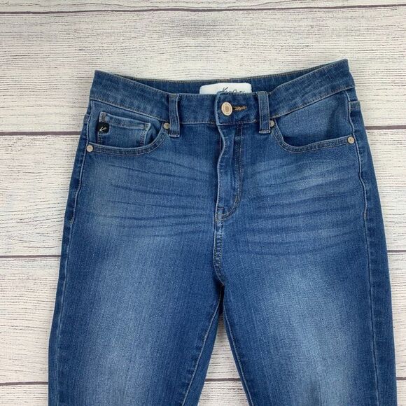 KanCan sz 5 / 26 Zip Ankle Jeans  Light Wash 25" Inseam Stretch - Picture 2 of 11